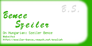 bence szeiler business card